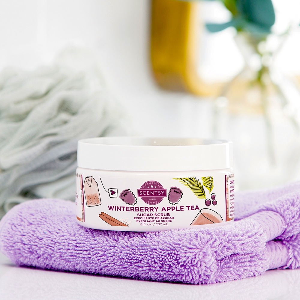 Scentsy Winterberry Apple Tea Sugar Scrub